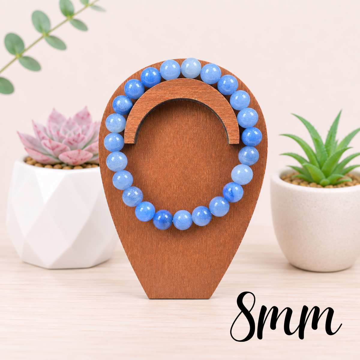 8mm Blue Aventurine Gemstone Bracelet