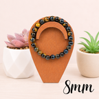 8mm Blue Tiger Eye Gemstone Bracelet