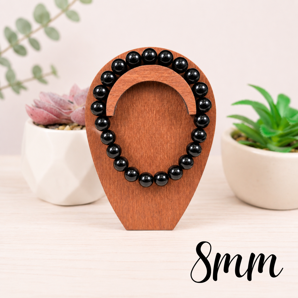 8mm Obsidian Gemstone Bracelet