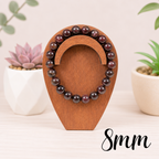 8mm Garnet Gemstone Bracelet