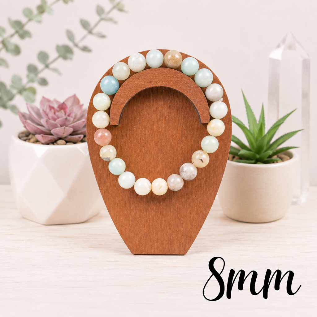 8mm Amazonite Gemstone Bracelet