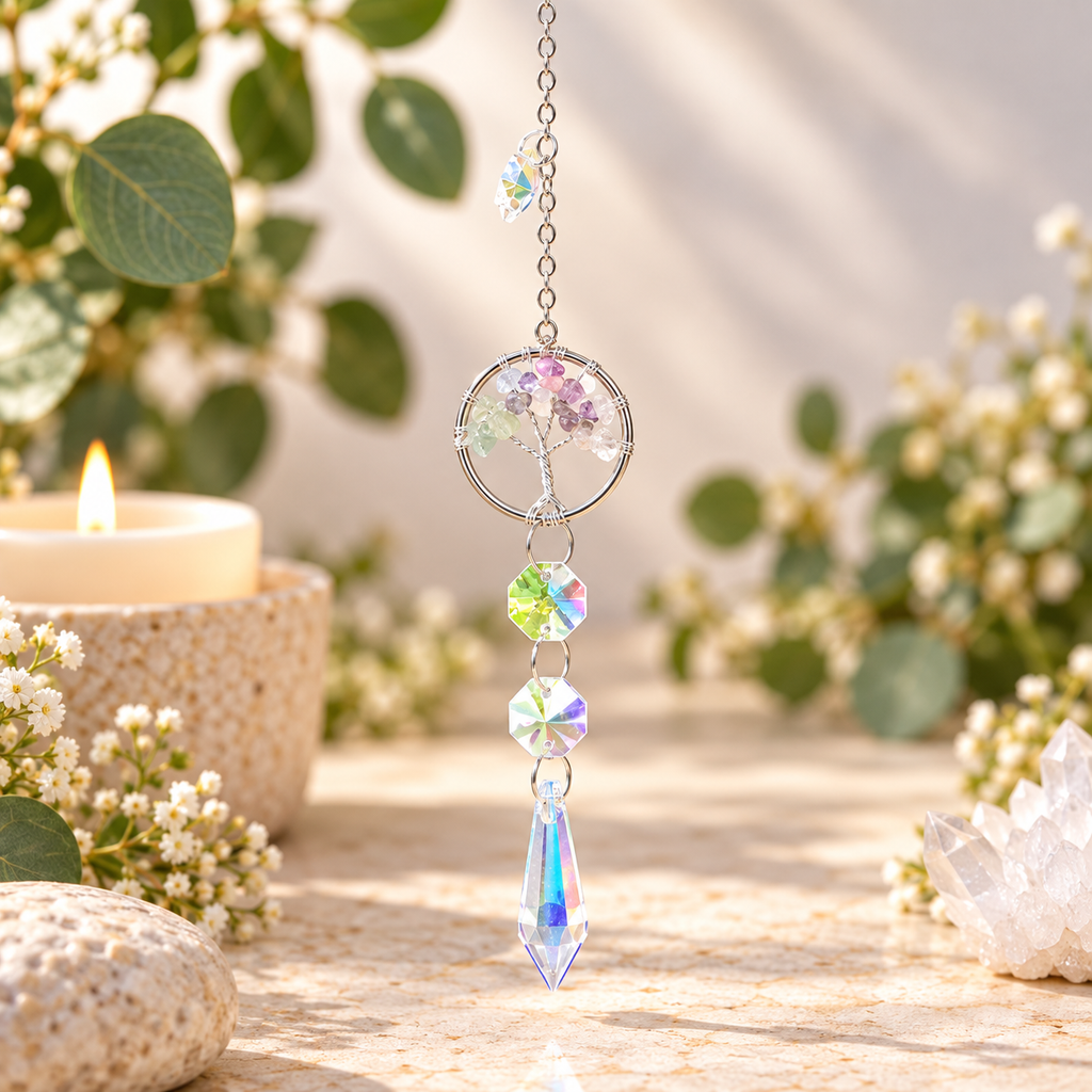 Fluorite Tree of Life Suncatcher