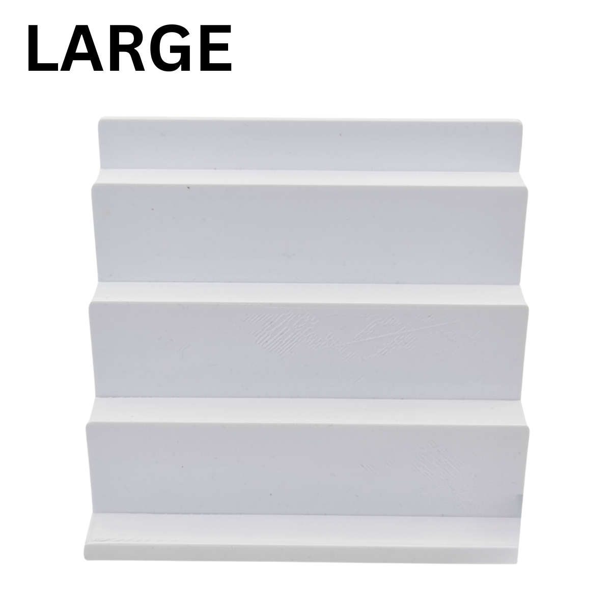 Large Gemstone Carving Display Stand - White