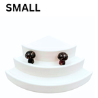 Small Corner Mushroom Display Stand - White