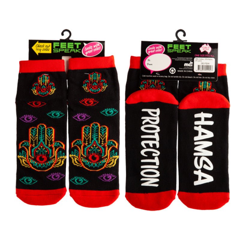 Feet Speak Socks - Hamsa