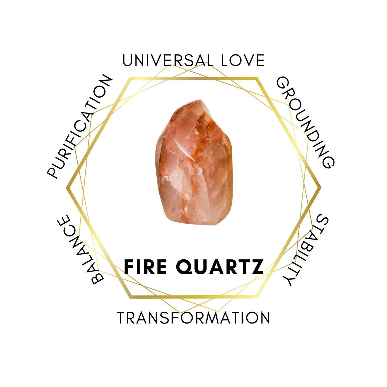 6mm Fire Quartz Gemstone Bracelet