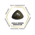 Gold Sheen Obsidian 75cm-80cm Chips Strand