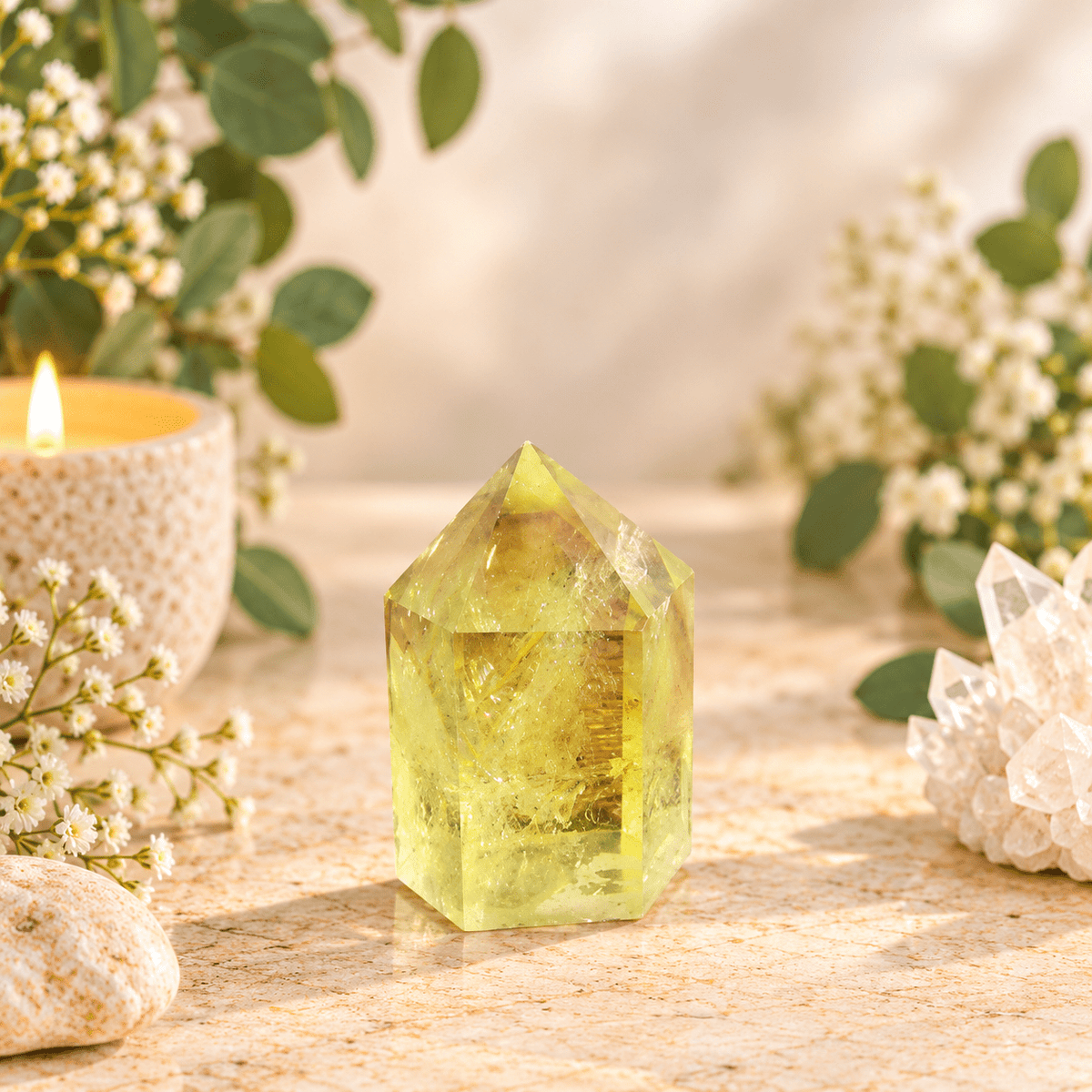 105g Smoky Citrine Tower