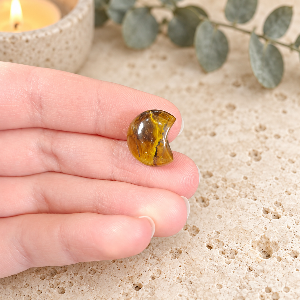Tiger Eye 1.5cm Gemstone Moon