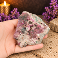Cobaltoan Calcite with Malachite Specimen