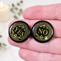 Black Obsidian Yes/No Decision Coin