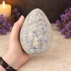 Blue Celestite Egg & Stand