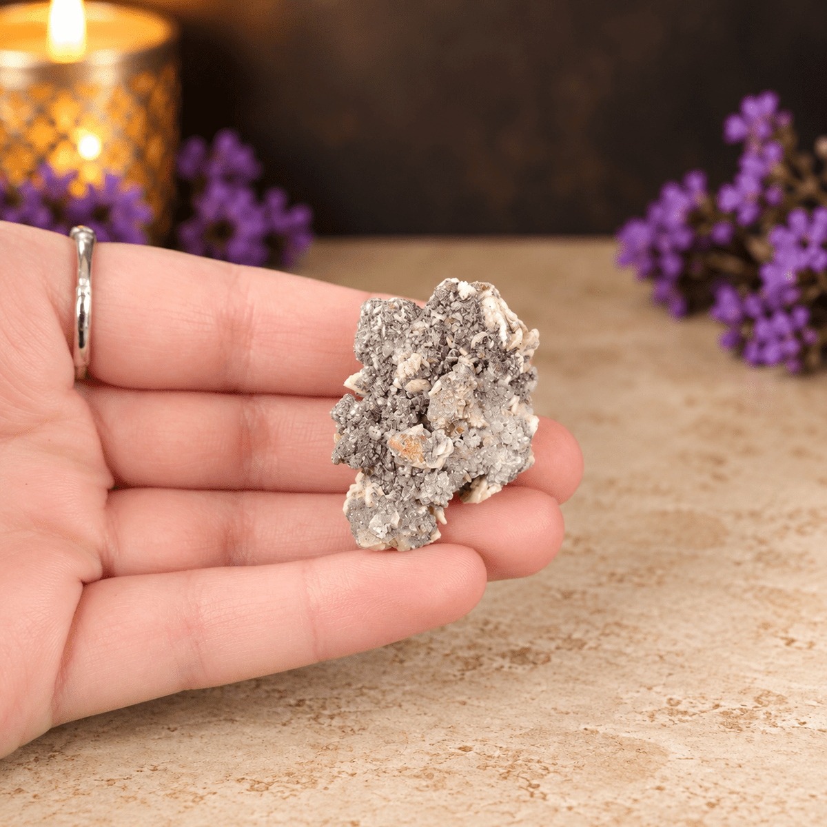 Barite on Fluorite Specimen