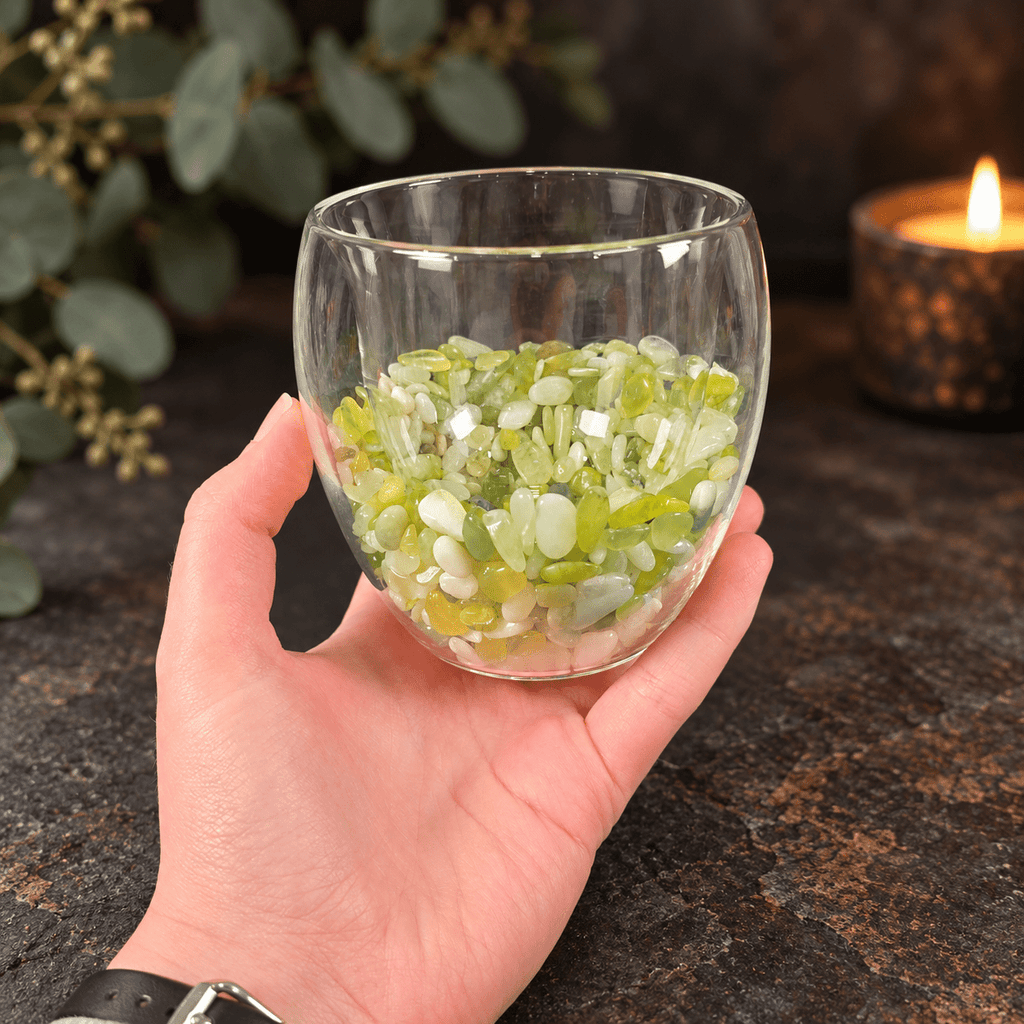 Lemon Jade 250ml Chip Double Wall Glass