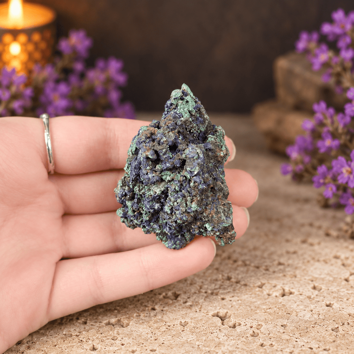 Azurite and Malachite Specimen