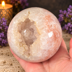 Pink Amethyst Sphere & Stand