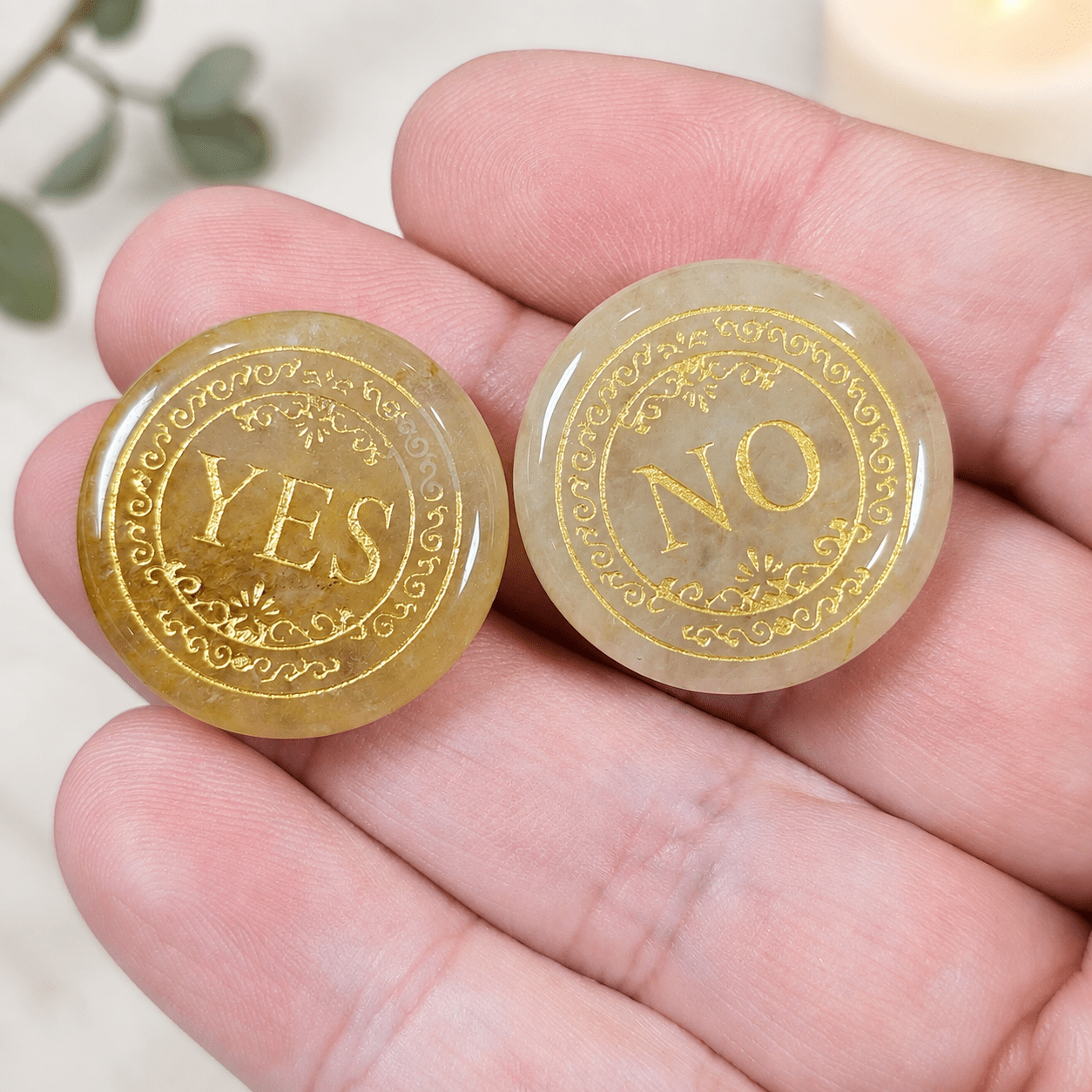 Golden Healer Yes/No Decision Coin