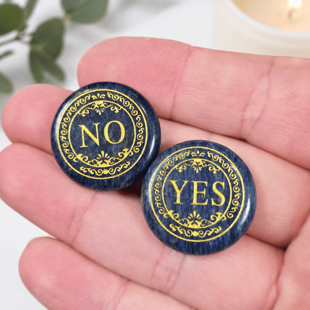 Sodalite Yes/No Decision Coin