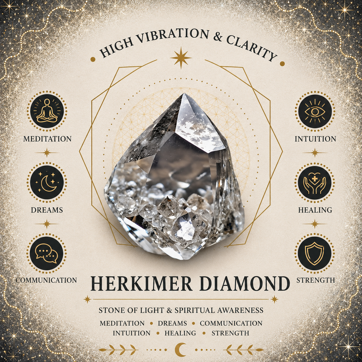 Gemstone Chips 100g - Herkimer Diamond