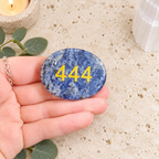 444 Sodalite Angel Number Palm - On the Right Path