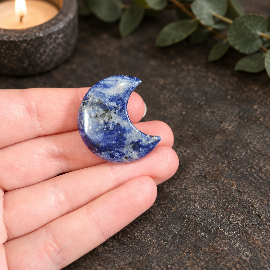 3cm Sodalite Gemstone Moon