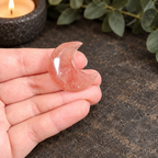3cm Strawberry Quartz Gemstone Moon