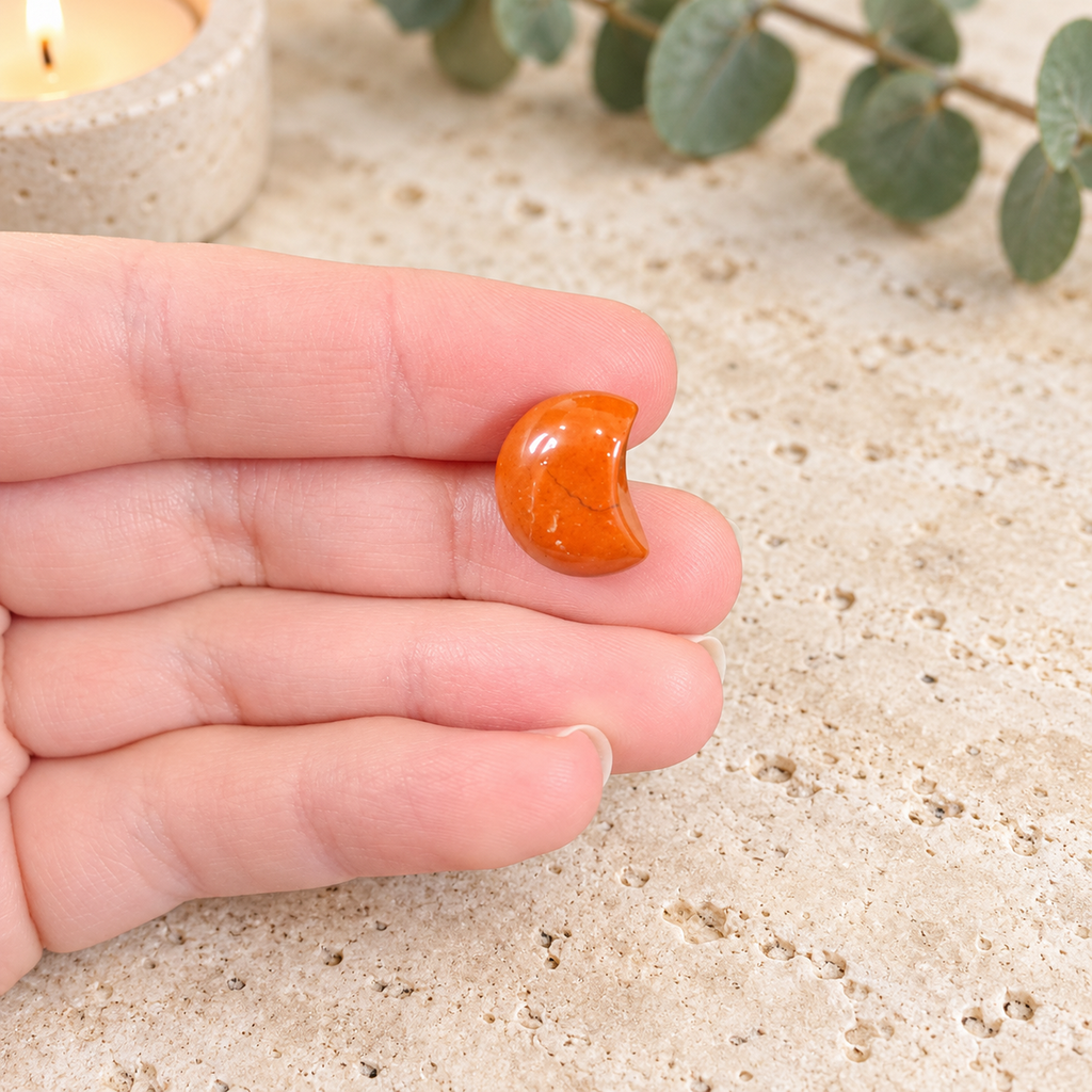 Red Jasper 1.5cm Gemstone Moon
