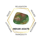 6mm Indian Agate Gemstone Bracelet