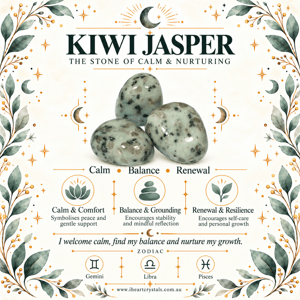 Adjustable Kiwi Jasper Heart Bracelet / Silver