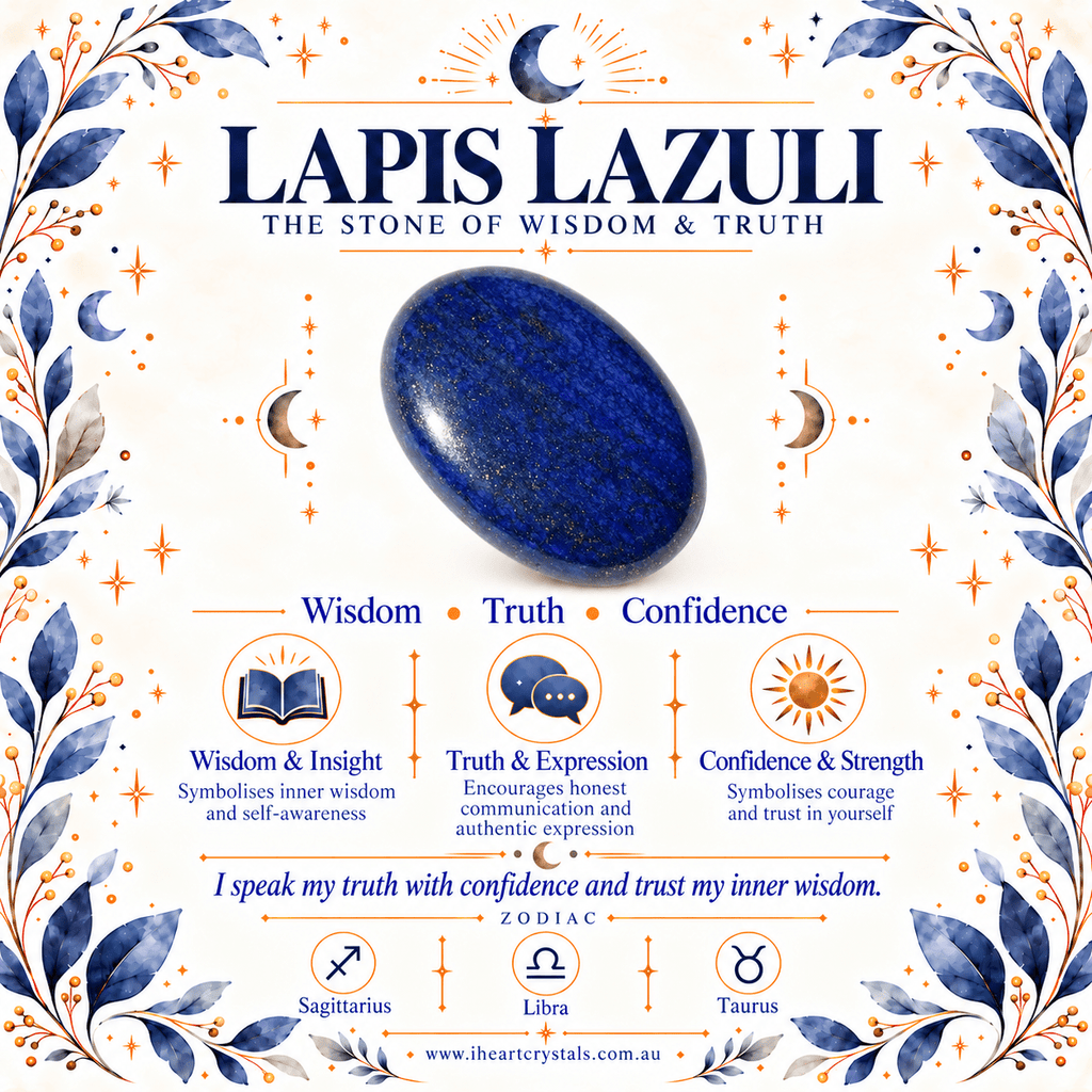 Adjustable Lapis Lazuli Heart Bracelet / Silver