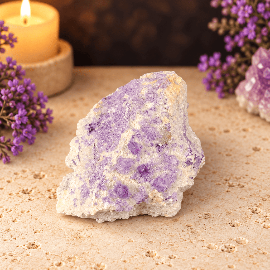 Fluorite on Basalt Specimen (Guizhou Province, China)