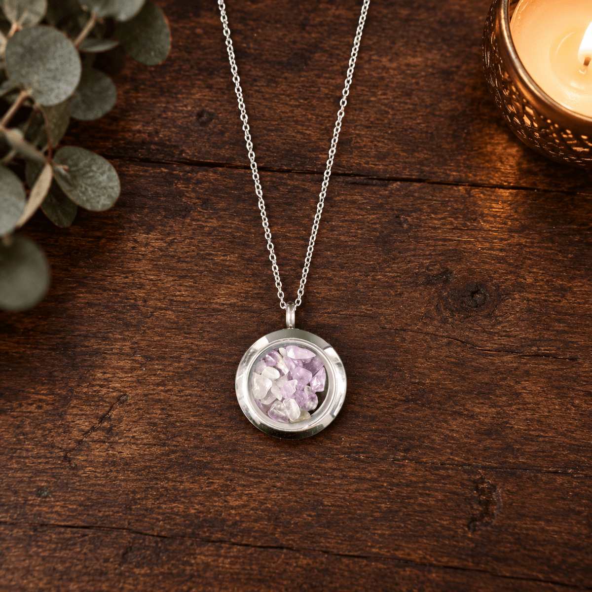 50cm Amethyst Chip Necklace