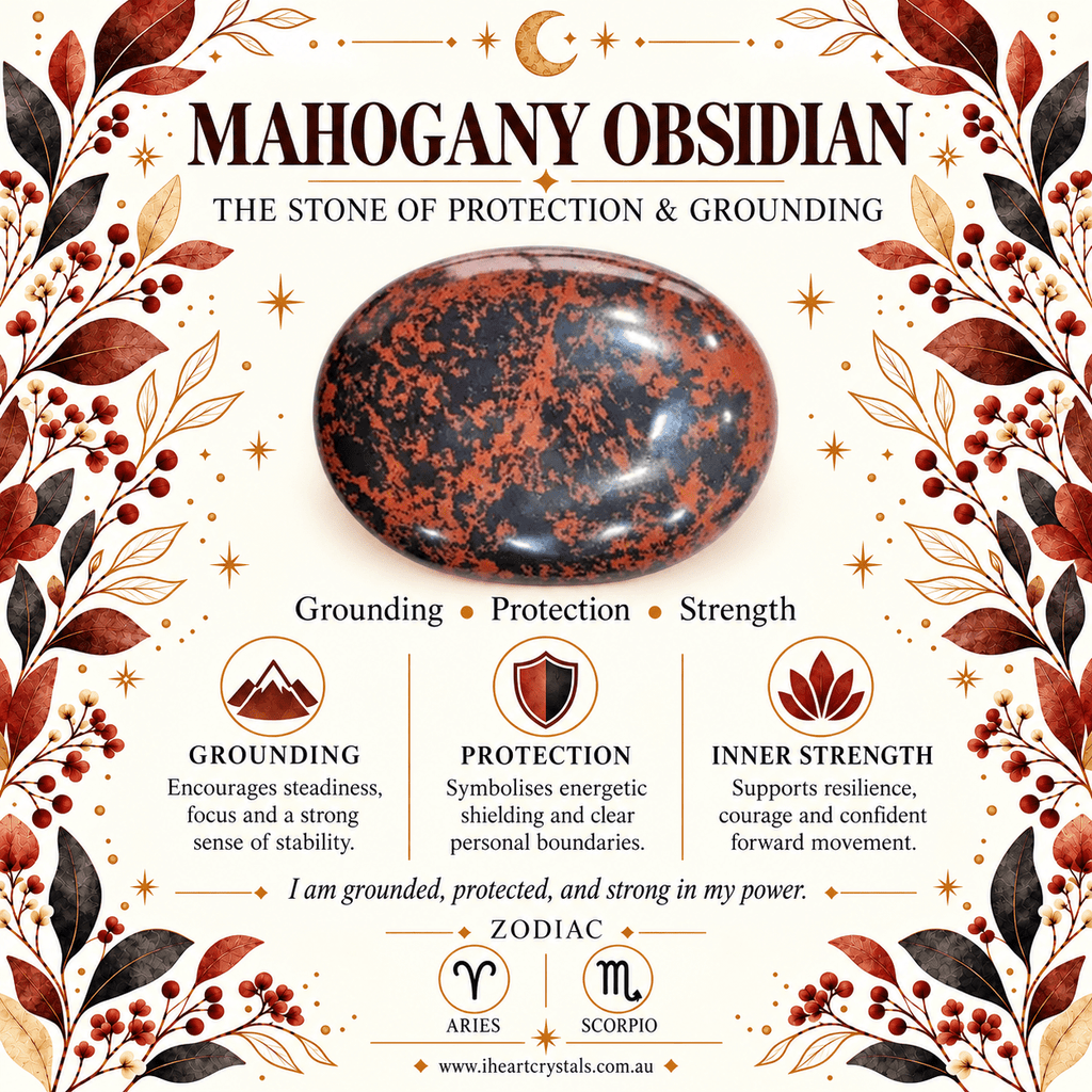 Mahogany Obsidian Angel Wing Gemstone Keyring