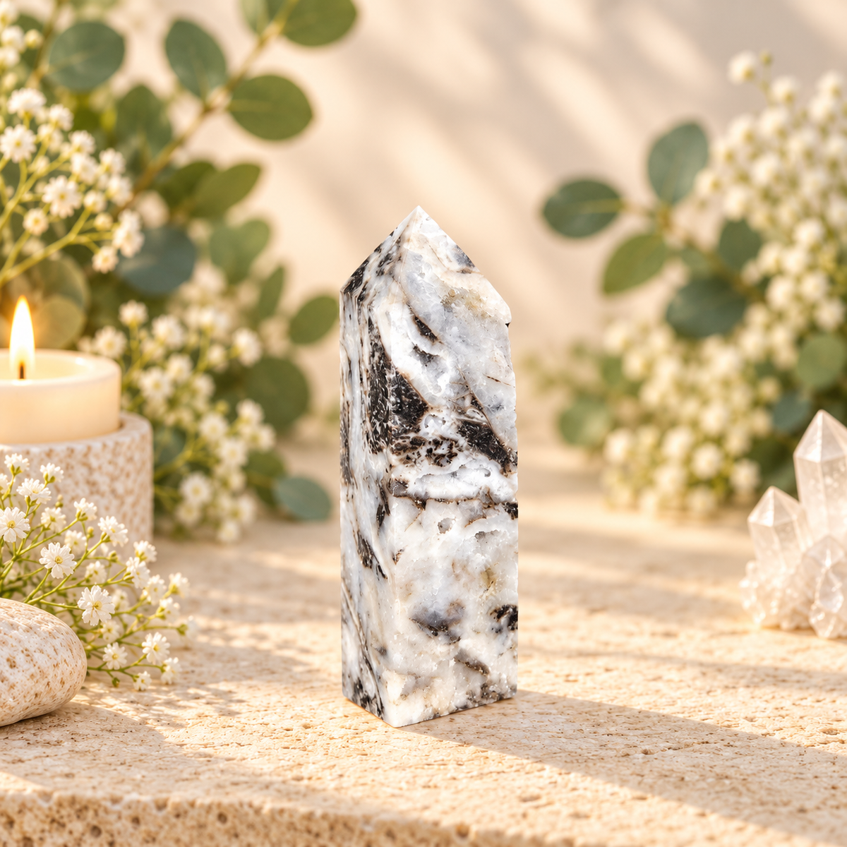 99g Druzy Agate (Sphalerite) Tower
