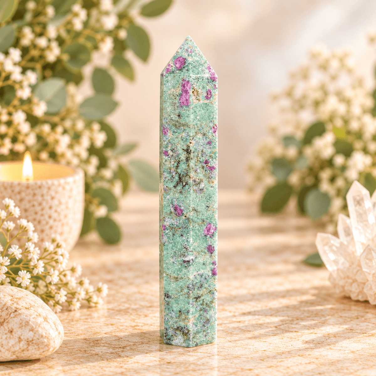 248g Ruby in Fuchsite Tower