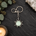 Aventurine Sun Gemstone Keyring
