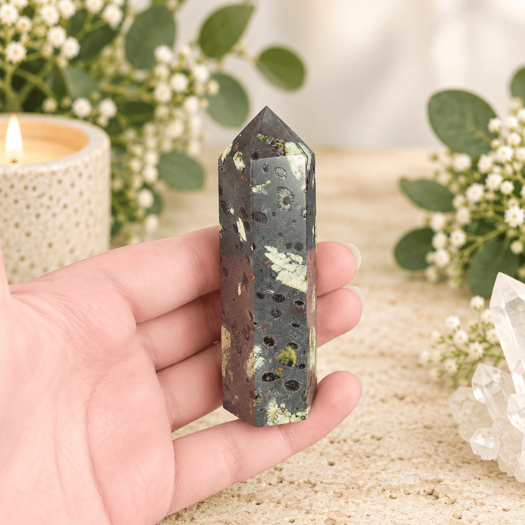 117g Chinese Writing Stone Tower