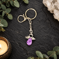 Amethyst Angel Gemstone Keyring