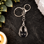 Blue Goldstone Dragon Claw Gemstone Keyring