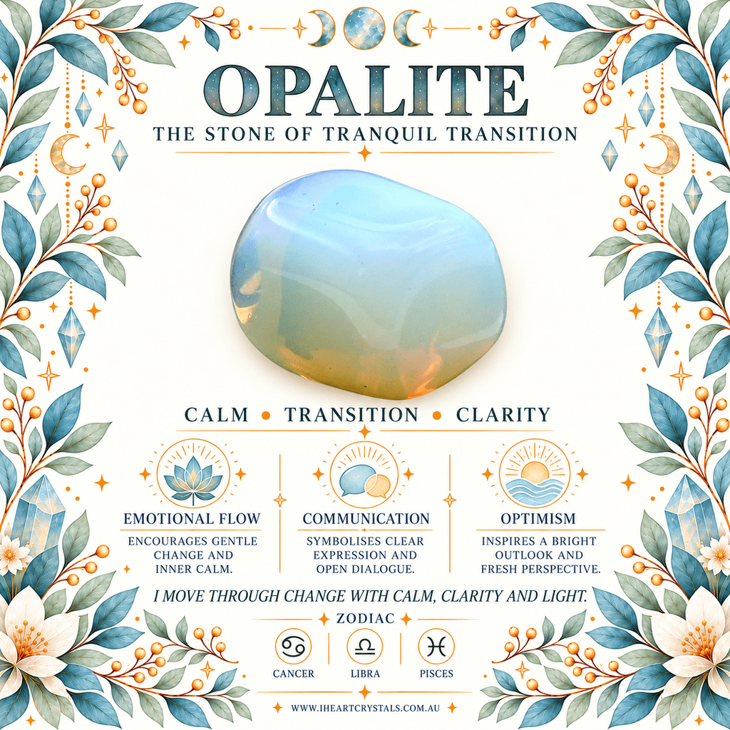 Opalite Turtle Gemstone Keyring
