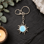 Opalite Sun Gemstone Keyring