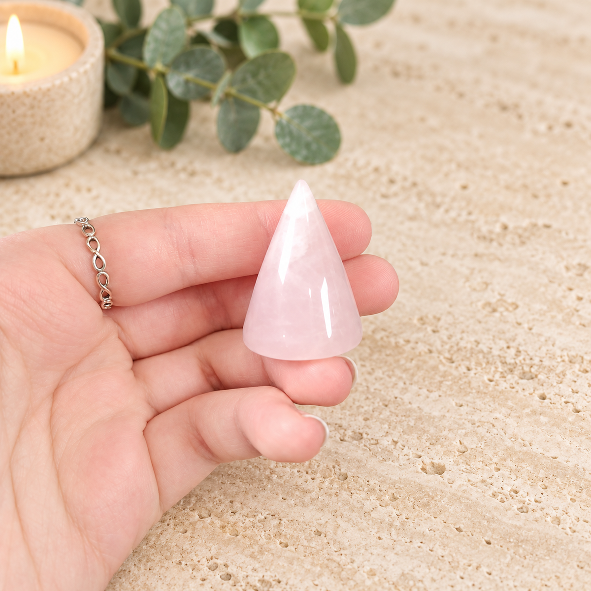 Rose Quartz Ring Holder