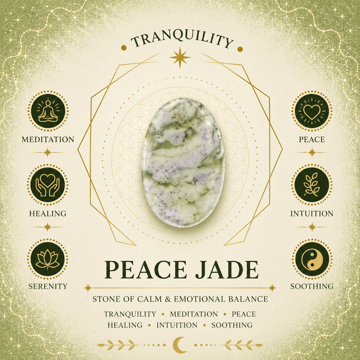 Peace Jade 3cm Gemstone Egg