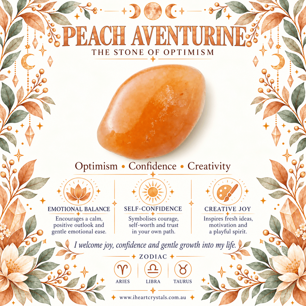 Adjustable Peach Aventurine Heart Bracelet / Silver