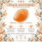 Adjustable Peach Aventurine Heart Bracelet / Silver