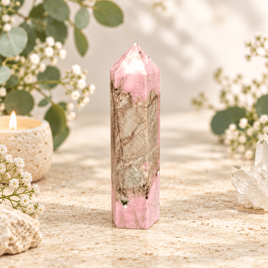 180g Rhodonite Tower
