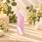 84g Dyed Pink Agate Tower
