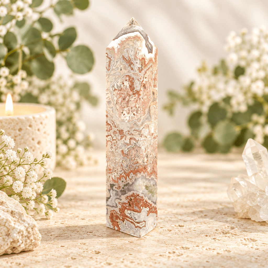 519g Mexican Agate Tower