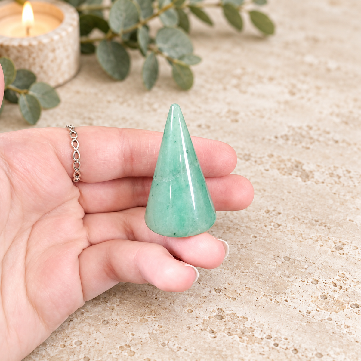 Aventurine Ring Holder