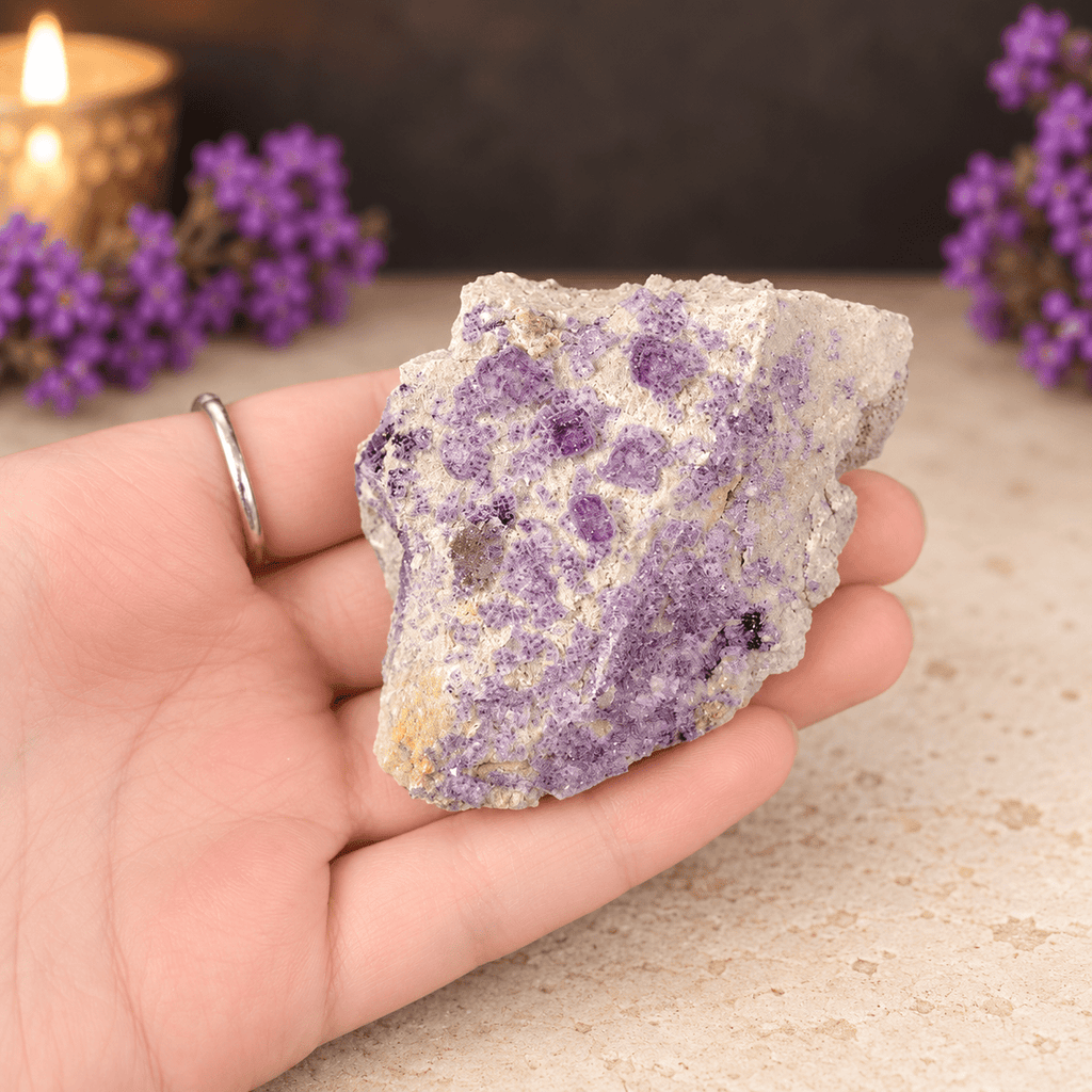 Fluorite on Basalt Specimen (Guizhou Province, China)